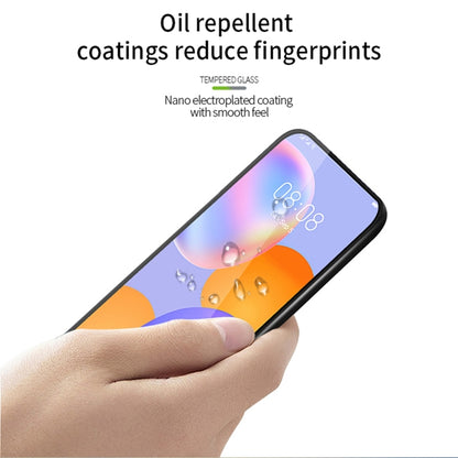 For Huawe Y9a (2020) PINWUYO 9H 3D Curved Full Screen Explosion-proof Tempered Glass Film(Black) - Huawei Tempered Glass by PINWUYO | Online Shopping UK | buy2fix