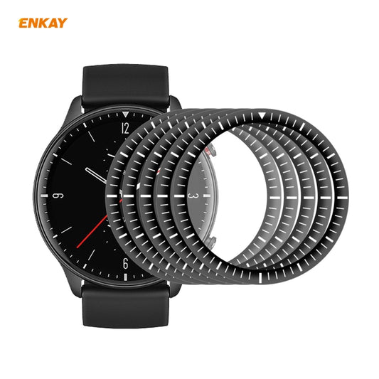 5 PCS For Amazfit GTR 2 ENKAY Hat-Prince 3D Full Screen Soft PC Edge + PMMA HD Screen Protector Film - Screen Protector by ENKAY | Online Shopping UK | buy2fix