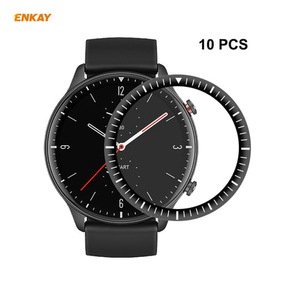 10 PCS For Amazfit GTR 2 ENKAY Hat-Prince 3D Full Screen Soft PC Edge + PMMA HD Screen Protector Film - Screen Protector by ENKAY | Online Shopping UK | buy2fix