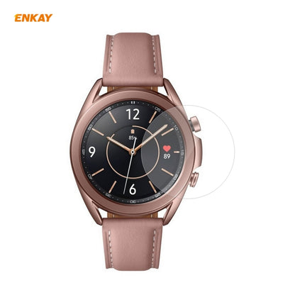 For Samsung Galaxy Watch3 41mm 2 PCS ENKAY Hat-Prince Clear HD PET Screen Protector Film - Screen Protector by ENKAY | Online Shopping UK | buy2fix