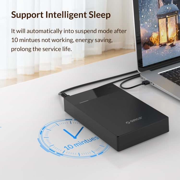 ORICO 3599U3 2.5 / 3.5-Inch Portable Hard-Drive Enclosure, EU Plug - HDD Enclosure by ORICO | Online Shopping UK | buy2fix