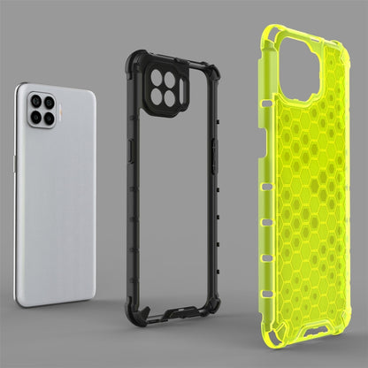 For OPPO A93 4G Shockproof Honeycomb PC + TPU Case(White) - OPPO Cases by buy2fix | Online Shopping UK | buy2fix