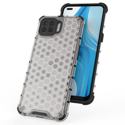 For OPPO A93 4G Shockproof Honeycomb PC + TPU Case(White) - OPPO Cases by buy2fix | Online Shopping UK | buy2fix