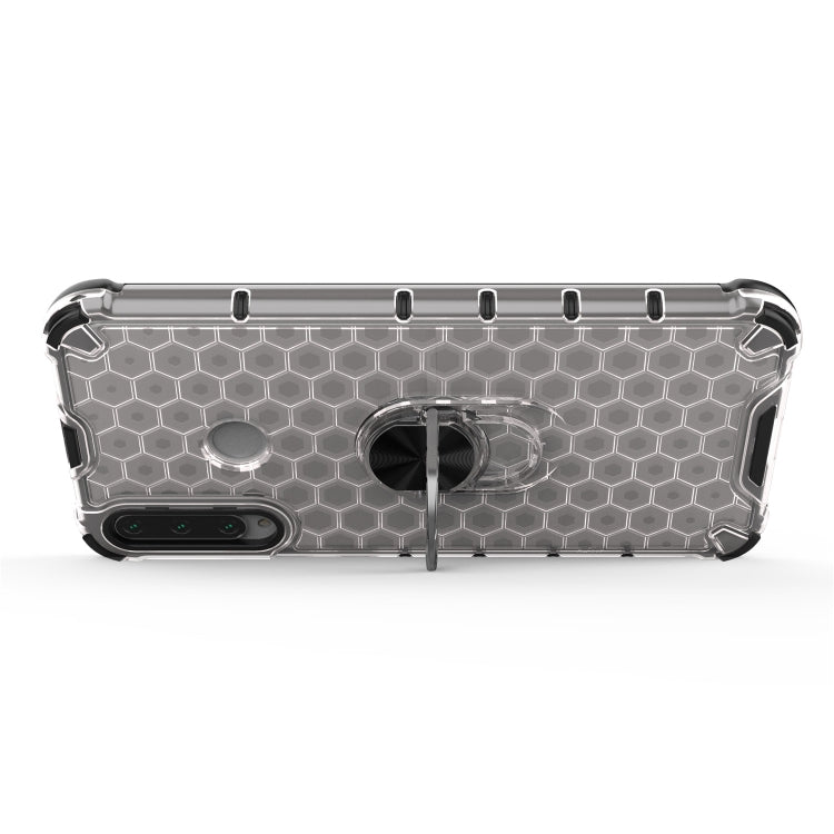 For Huawei Y7p 2020 Shockproof Honeycomb PC + TPU Ring Holder Protection Case(Blue) - Huawei Cases by buy2fix | Online Shopping UK | buy2fix