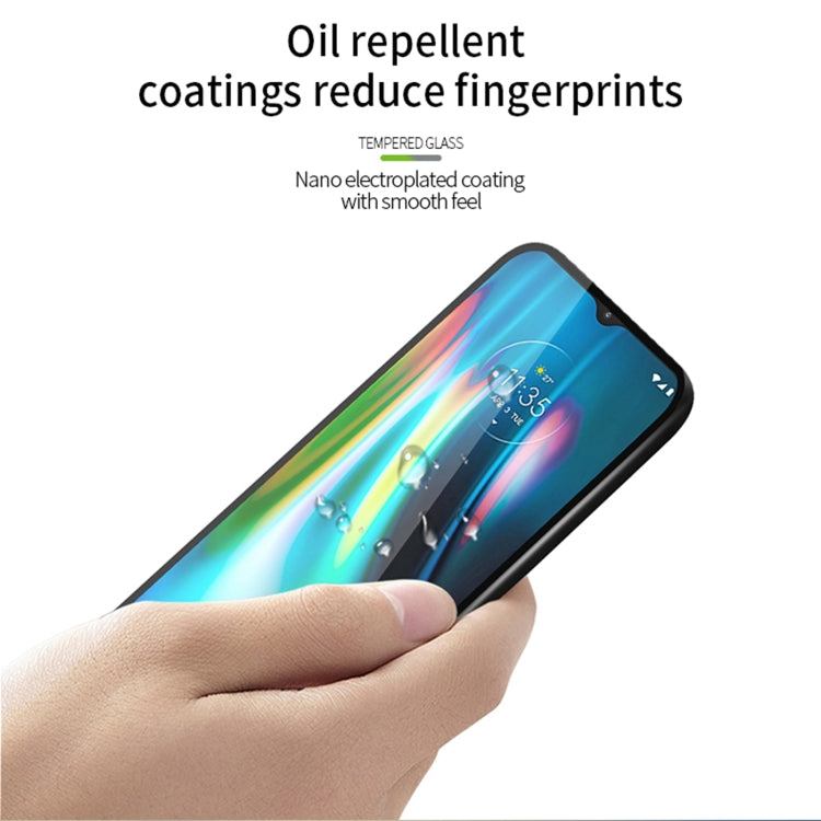 For Motorola Moto G9 / G9 Play PINWUYO 9H 2.5D Full Screen Tempered Glass Film(Black) - Motorola Tempered Glass by PINWUYO | Online Shopping UK | buy2fix