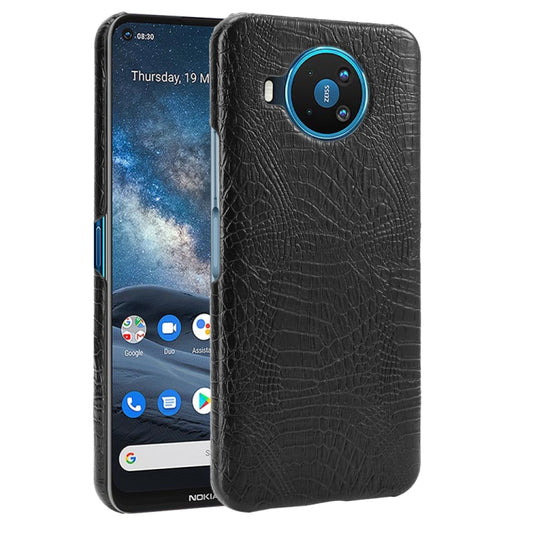 For Nokia 8.3 Shockproof Crocodile Texture PC + PU Case(Black) - Nokia Cases by buy2fix | Online Shopping UK | buy2fix