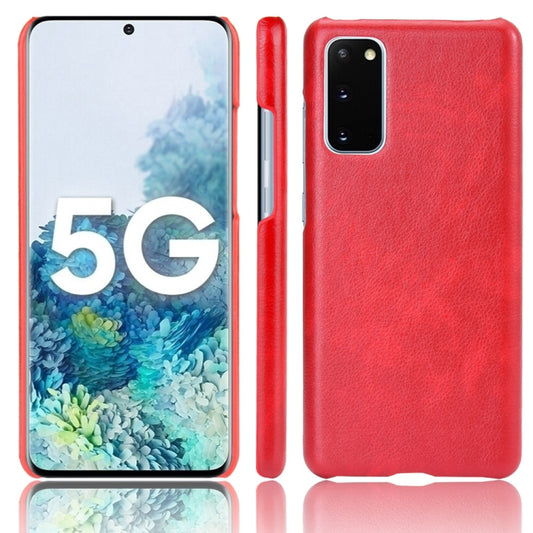 For Samsung Galaxy S20 FE Shockproof Litchi Texture PC + PU Case(Red) - Galaxy S20 FE Cases by NILLKIN | Online Shopping UK | buy2fix