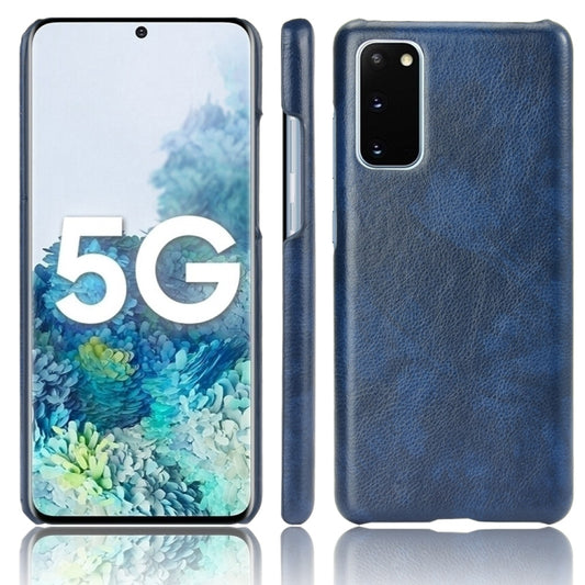 For Samsung Galaxy S20 FE Shockproof Litchi Texture PC + PU Case(Blue) - Galaxy S20 FE Cases by NILLKIN | Online Shopping UK | buy2fix