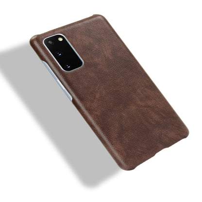 For Samsung Galaxy S20 FE Shockproof Litchi Texture PC + PU Case(Brown) - Galaxy S20 FE Cases by NILLKIN | Online Shopping UK | buy2fix