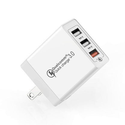SDC-30W 30W QC 3.0 USB + 2.4A Dual USB 2.0 Ports Mobile Phone Tablet PC Universal Quick Charger Travel Charger, US Plug - USB Charger by buy2fix | Online Shopping UK | buy2fix