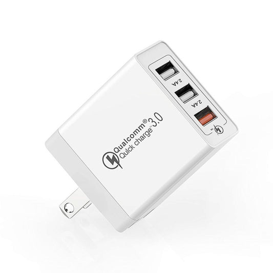 SDC-30W 30W QC 3.0 USB + 2.4A Dual USB 2.0 Ports Mobile Phone Tablet PC Universal Quick Charger Travel Charger, US Plug - USB Charger by buy2fix | Online Shopping UK | buy2fix