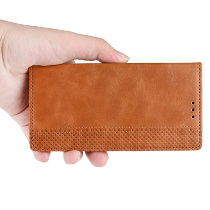 For OPPO Realme 7 Pro Magnetic Buckle Retro Crazy Horse Texture Horizontal Flip Leather Case  , with Holder & Card Slots & Photo Frame(Brown) - Realme Cases by buy2fix | Online Shopping UK | buy2fix