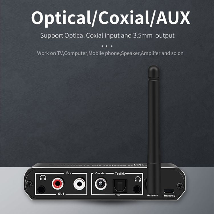 ZS-SGD09 3 in 1 Digital to Analog Bluetooth 5.0 Receiver & Transmitter by buy2fix