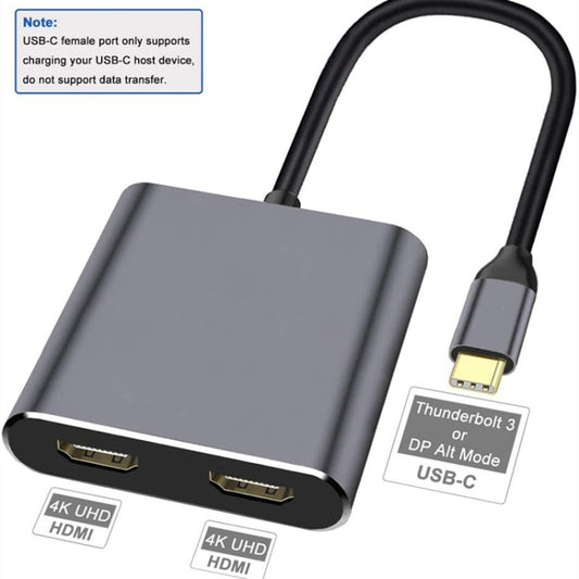 ZS-SGSHDMI USB-C / Type-C to Dual HDMI Adapter by buy2fix