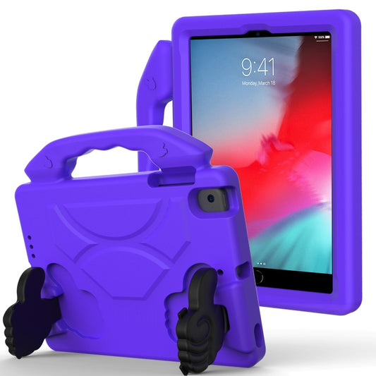 For iPad Mini 5/4/3/2/1 EVA Material Children Flat Anti Falling Cover Protective Shell With Thumb Bracket(Purple) - iPad Mini 4 & 3 & 2 & 1 Cases by buy2fix | Online Shopping UK | buy2fix