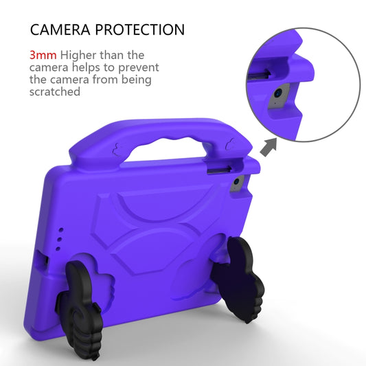 For iPad Mini 5/4/3/2/1 EVA Material Children Flat Anti Falling Cover Protective Shell With Thumb Bracket(Purple) - iPad Mini 4 & 3 & 2 & 1 Cases by buy2fix | Online Shopping UK | buy2fix