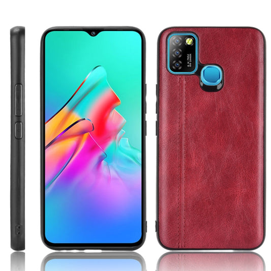 For Infinix Smart 5 Shockproof Sewing Cow Pattern Skin PC + PU + TPU Case(Red) - Infinix Cases by idewei | Online Shopping UK | buy2fix
