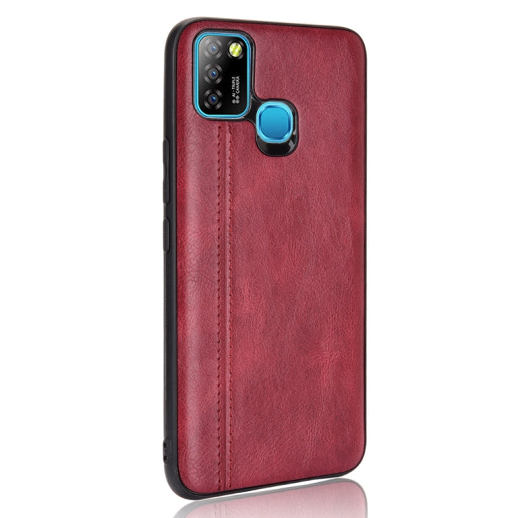 For Infinix Smart 5 Shockproof Sewing Cow Pattern Skin PC + PU + TPU Case(Red) - Infinix Cases by idewei | Online Shopping UK | buy2fix