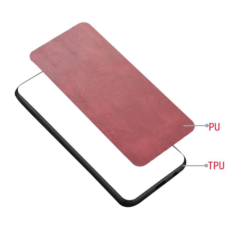 For Infinix Smart 5 Shockproof Sewing Cow Pattern Skin PC + PU + TPU Case(Red) - Infinix Cases by idewei | Online Shopping UK | buy2fix
