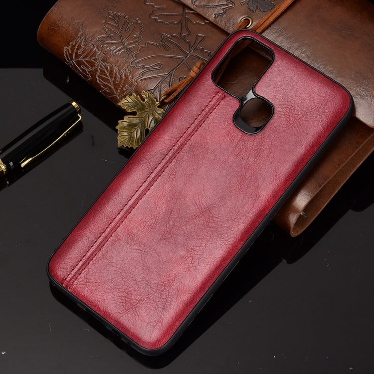 For Infinix Smart 5 Shockproof Sewing Cow Pattern Skin PC + PU + TPU Case(Red) - Infinix Cases by idewei | Online Shopping UK | buy2fix