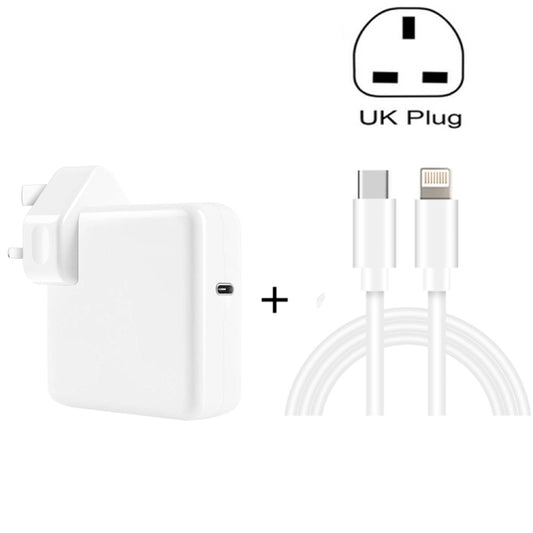 2 in 1 PD3.0 30W USB-C / Type-C Travel Charger with Detachable Foot + PD3.0 3A USB-C / Type-C to 8 Pin Fast Charge Data Cable Set, Cable Length: 1m, UK Plug - USB Charger by buy2fix | Online Shopping UK | buy2fix
