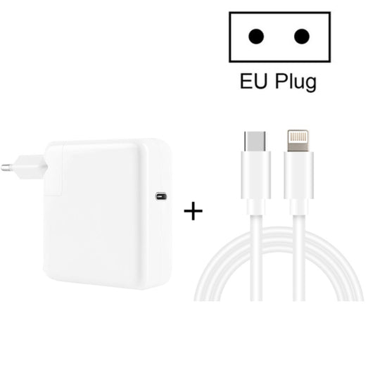 2 in 1 PD3.0 30W USB-C / Type-C Travel Charger with Detachable Foot + PD3.0 3A USB-C / Type-C to 8 Pin Fast Charge Data Cable Set, Cable Length: 2m, EU Plug - USB Charger by buy2fix | Online Shopping UK | buy2fix