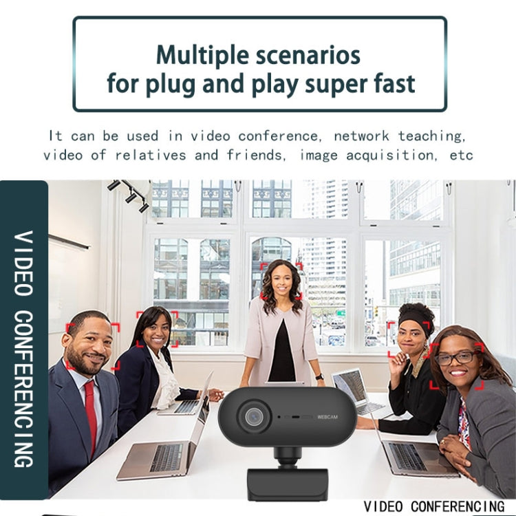 C7 1080PHD Autofocus 360-Degrees Rotation Lens Live Broadcast USB Driver-free WebCamera with Mic by buy2fix