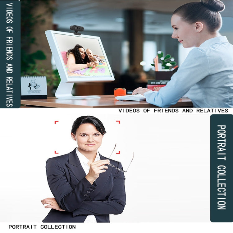 C7 1080PHD Autofocus 360-Degrees Rotation Lens Live Broadcast USB Driver-free WebCamera with Mic by buy2fix