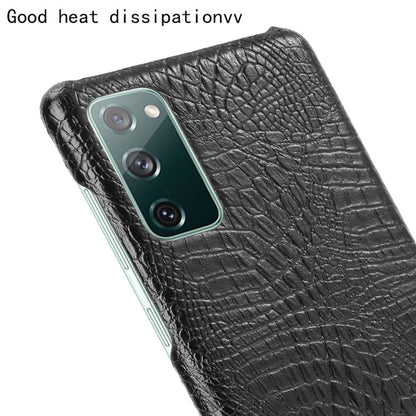For Samsung Galaxy S20 FE Shockproof Crocodile Texture PC + PU Case(Black) - Galaxy S20 FE Cases by NILLKIN | Online Shopping UK | buy2fix