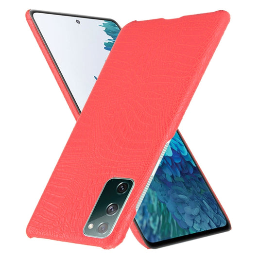 For Samsung Galaxy S20 FE Shockproof Crocodile Texture PC + PU Case(Red) - Galaxy S20 FE Cases by NILLKIN | Online Shopping UK | buy2fix