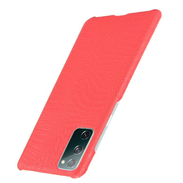 For Samsung Galaxy S20 FE Shockproof Crocodile Texture PC + PU Case(Red) - Galaxy S20 FE Cases by NILLKIN | Online Shopping UK | buy2fix