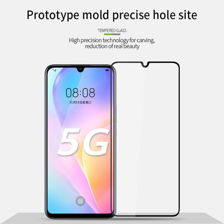 For Huawei Nova 8 SE PINWUYO 9H 2.5D Full Screen Tempered Glass Film(Black) - Huawei Tempered Glass by PINWUYO | Online Shopping UK | buy2fix