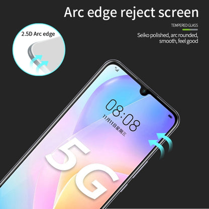 For Huawei Nova 8 SE PINWUYO 9H 2.5D Full Screen Tempered Glass Film(Black) - Huawei Tempered Glass by PINWUYO | Online Shopping UK | buy2fix