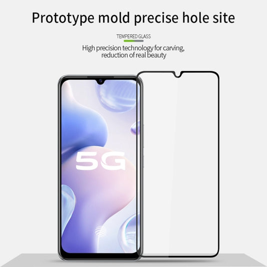For vivo S7e PINWUYO 9H 2.5D Full Screen Tempered Glass Film(Black) - vivo Tempered Glass by PINWUYO | Online Shopping UK | buy2fix