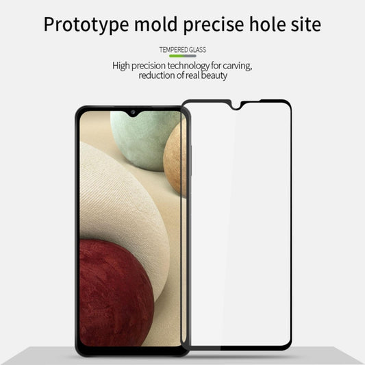 For Samsung Galaxy A12 PINWUYO 9H 2.5D Full Screen Tempered Glass Film(Black) - Galaxy Tempered Glass by PINWUYO | Online Shopping UK | buy2fix