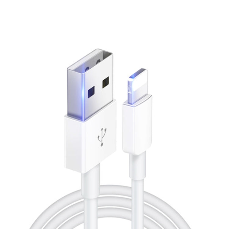 XJ-019 2.4A USB Male to 8 Pin Male Interface Fast Charging Data Cable, Length: 3m by buy2fix
