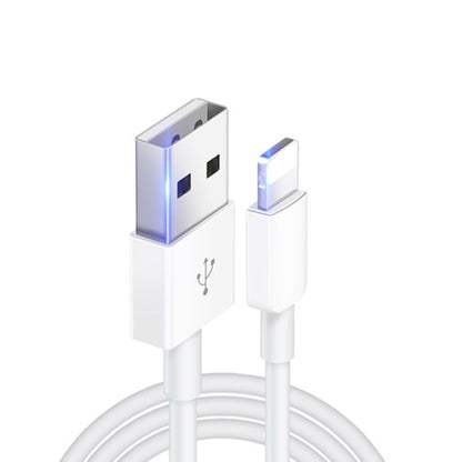 XJ-019 2.4A USB Male to 8 Pin Male Interface Fast Charging Data Cable, Length: 3m by buy2fix