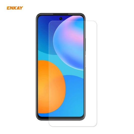 For Huawei P Smart 2021 ENKAY Hat-Prince 0.26mm 9H 2.5D Curved Edge Tempered Glass Film - Huawei Tempered Glass by PINWUYO | Online Shopping UK | buy2fix