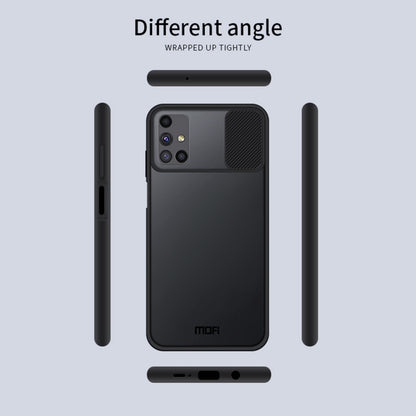 For Samsung Galaxy M51 MOFI Xing Dun Series Translucent Frosted PC + TPU Privacy Anti-glare Shockproof All-inclusive Protective Case(Black) - Galaxy Phone Cases by MOFI | Online Shopping UK | buy2fix