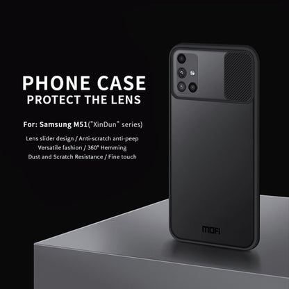 For Samsung Galaxy M51 MOFI Xing Dun Series Translucent Frosted PC + TPU Privacy Anti-glare Shockproof All-inclusive Protective Case(Green) - Galaxy Phone Cases by MOFI | Online Shopping UK | buy2fix