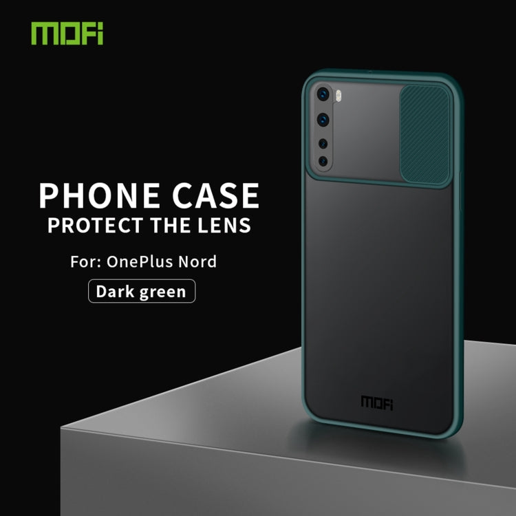 For OnePlus Nord MOFI Xing Dun Series Translucent Frosted PC + TPU Privacy Anti-glare Shockproof All-inclusive Protective Case(Green) - OnePlus Cases by MOFI | Online Shopping UK | buy2fix