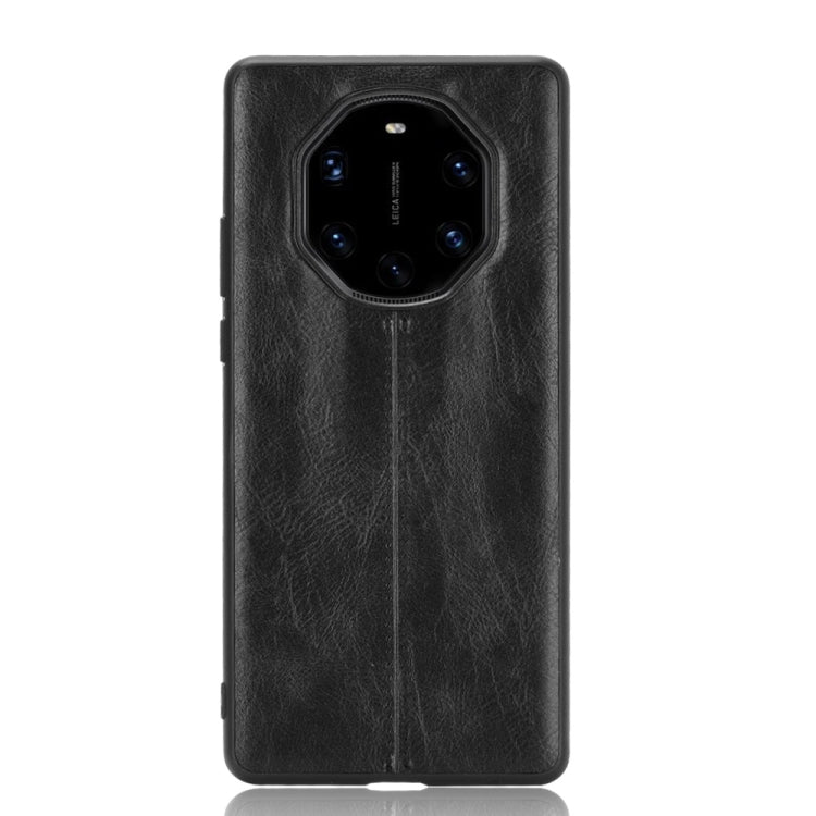 For Huawei Mate 40 RS Porsche Design Shockproof Sewing Cow Pattern Skin PC + PU + TPU Case(Black) by buy2fix