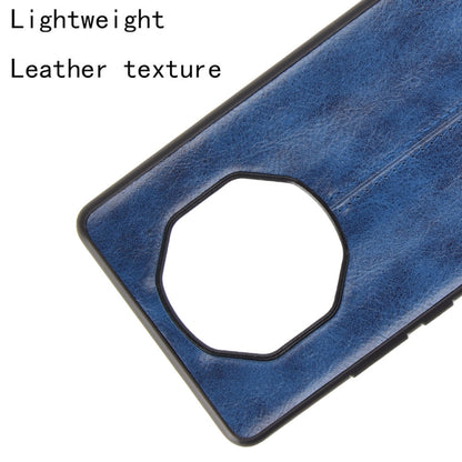 For Huawei Mate 40 RS Porsche Design Shockproof Sewing Cow Pattern Skin PC + PU + TPU Case(Blue) - Huawei Cases by buy2fix | Online Shopping UK | buy2fix