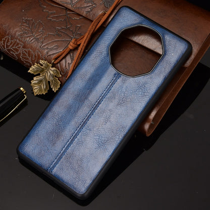 For Huawei Mate 40 RS Porsche Design Shockproof Sewing Cow Pattern Skin PC + PU + TPU Case(Blue) - Huawei Cases by buy2fix | Online Shopping UK | buy2fix