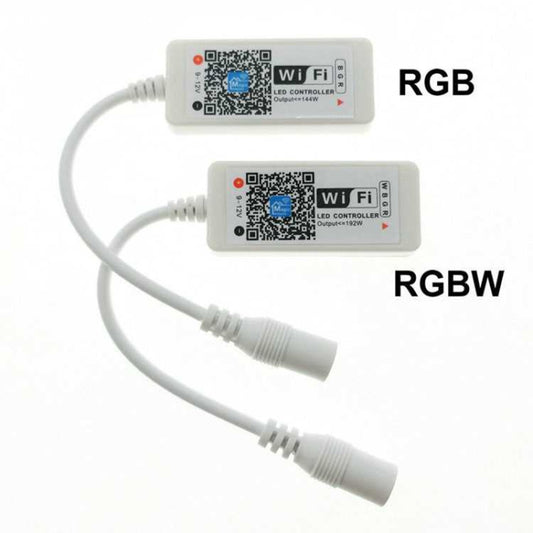 Smart Phone Control Music and Timer Mode Home Mini WIFI LED RGB Controller, type:RGBW IR Controller - LED Controller by buy2fix | Online Shopping UK | buy2fix