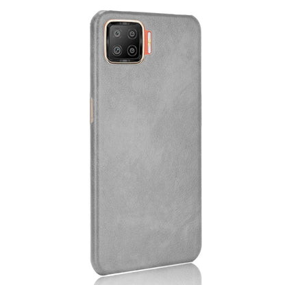 For OPPO F17 / A73 2020 Shockproof Litchi Texture PC + PU Case(Gray) - OPPO Cases by buy2fix | Online Shopping UK | buy2fix