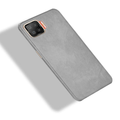 For OPPO F17 / A73 2020 Shockproof Litchi Texture PC + PU Case(Gray) - OPPO Cases by buy2fix | Online Shopping UK | buy2fix