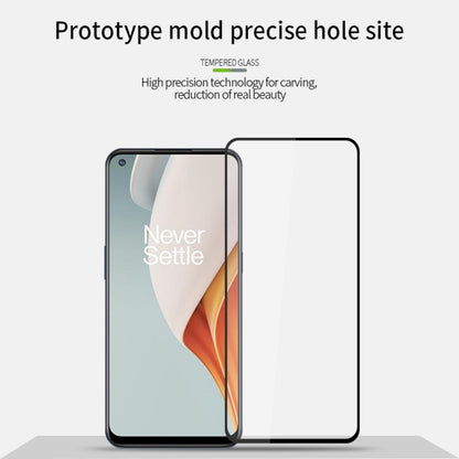 For OnePlus Nord N100 PINWUYO 9H 2.5D Full Screen Tempered Glass Film(Black) - OnePlus Tempered Glass by PINWUYO | Online Shopping UK | buy2fix