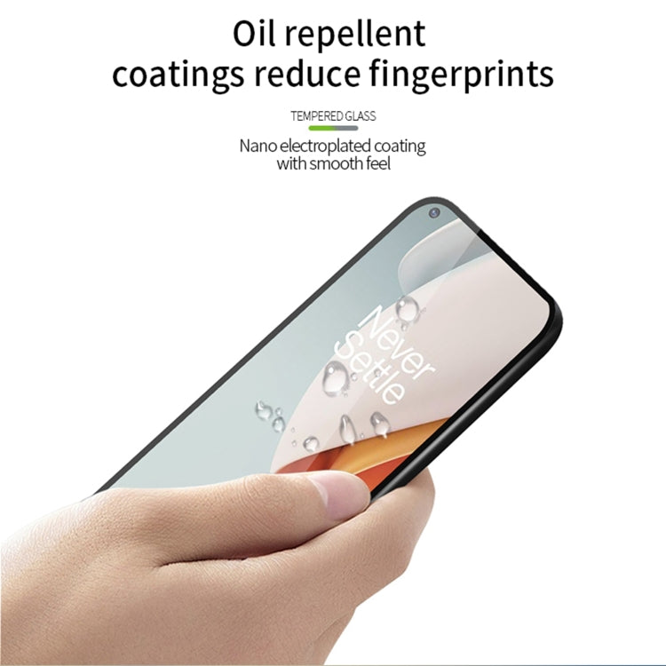 For OnePlus Nord N100 PINWUYO 9H 2.5D Full Screen Tempered Glass Film(Black) - OnePlus Tempered Glass by PINWUYO | Online Shopping UK | buy2fix