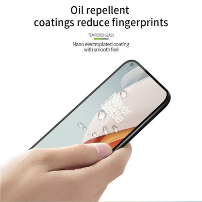 For OnePlus Nord N100 PINWUYO 9H 2.5D Full Screen Tempered Glass Film(Black) - OnePlus Tempered Glass by PINWUYO | Online Shopping UK | buy2fix